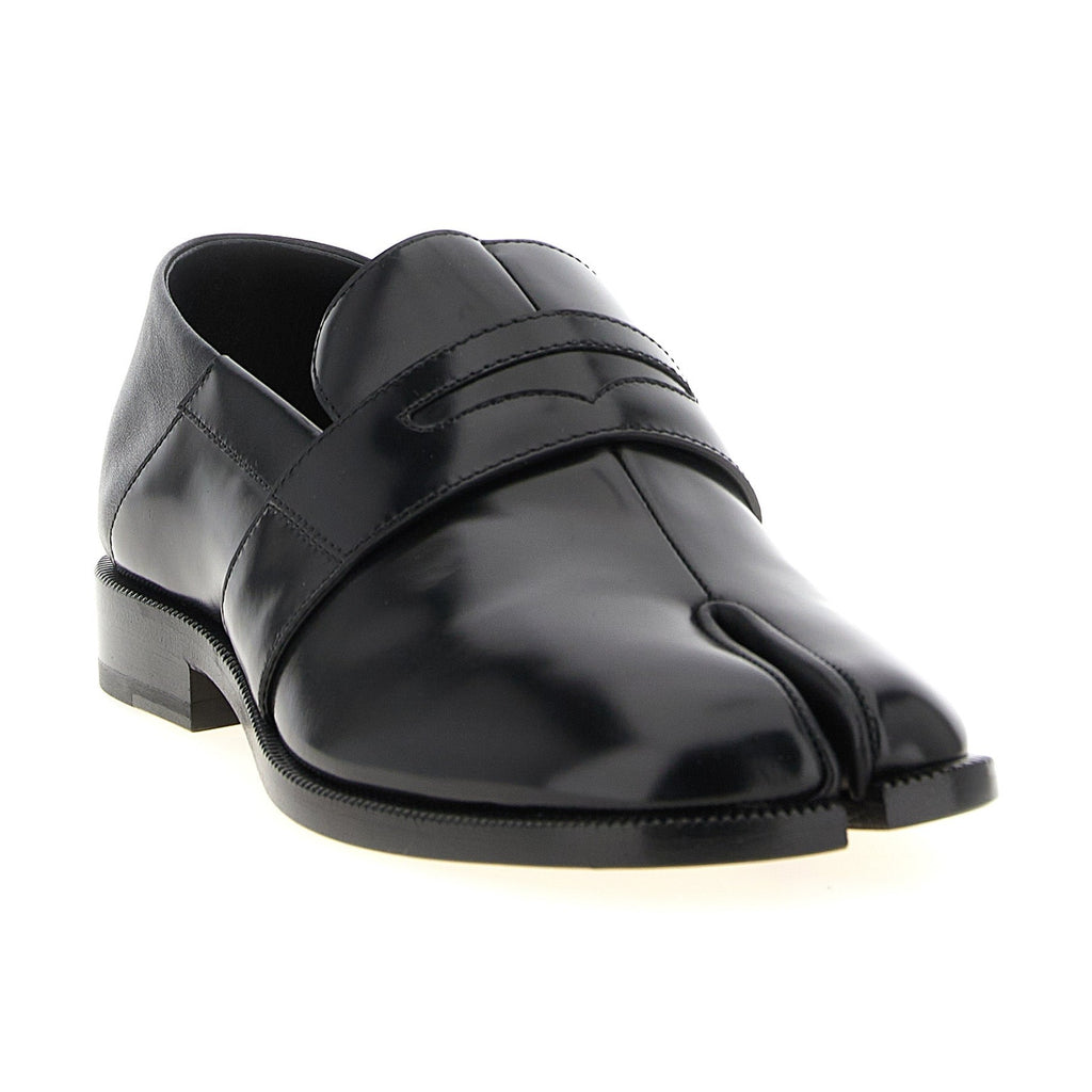 Maison Margiela Black Calfskin Slip-On Loafers