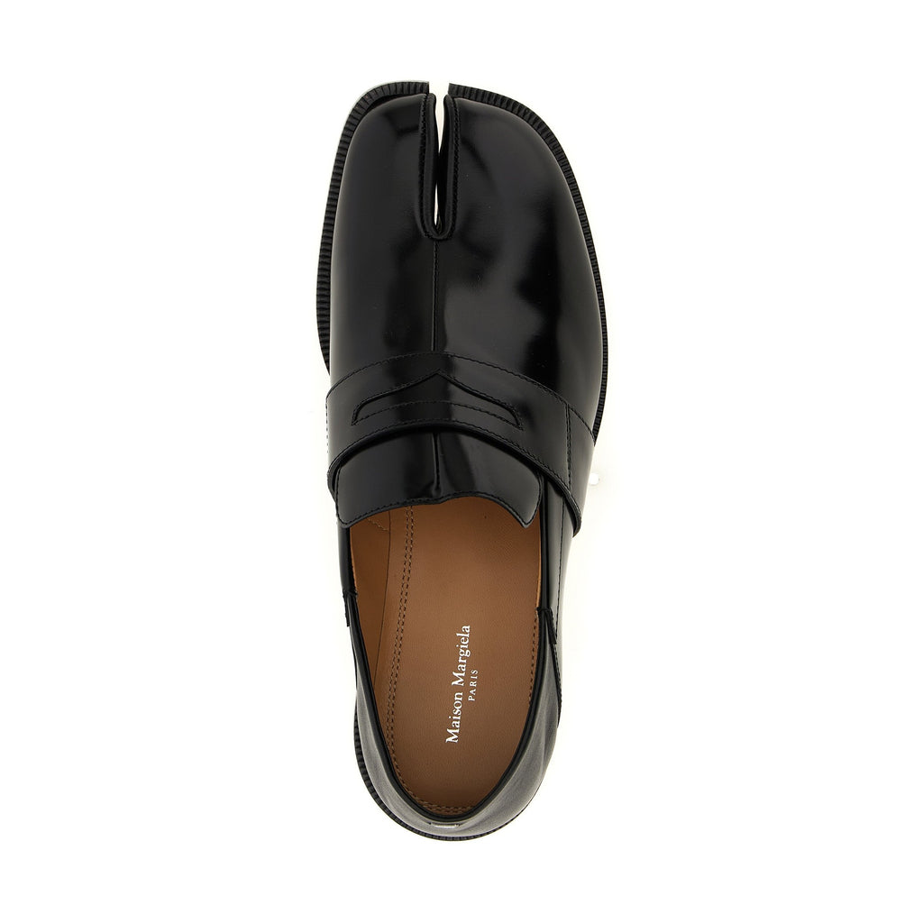 Maison Margiela Black Calfskin Slip-On Loafers