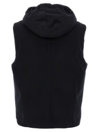 Brunello Cucinelli Black Wool Sleeveless Jacket