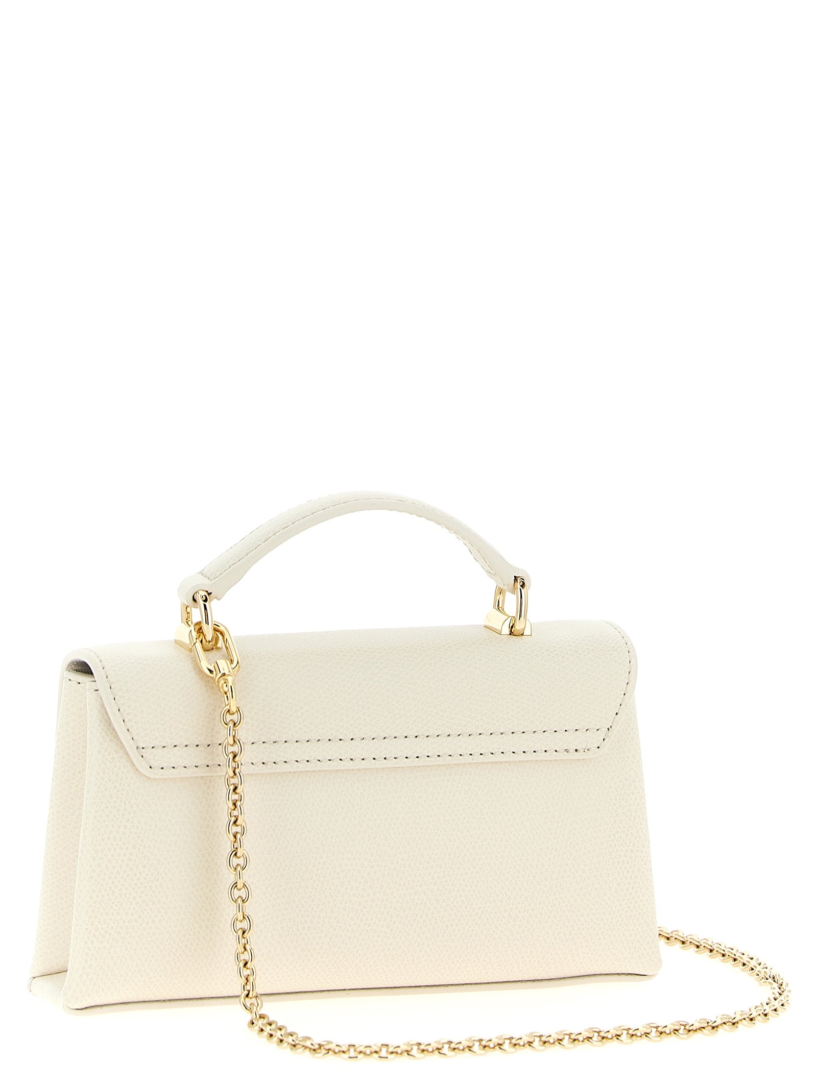 Furla White Leather Crossbody Bag