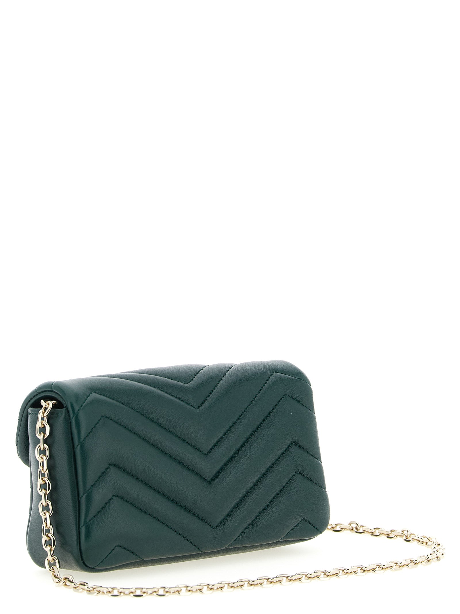 Gucci Bicolor Lamb Leather Shoulder Bag