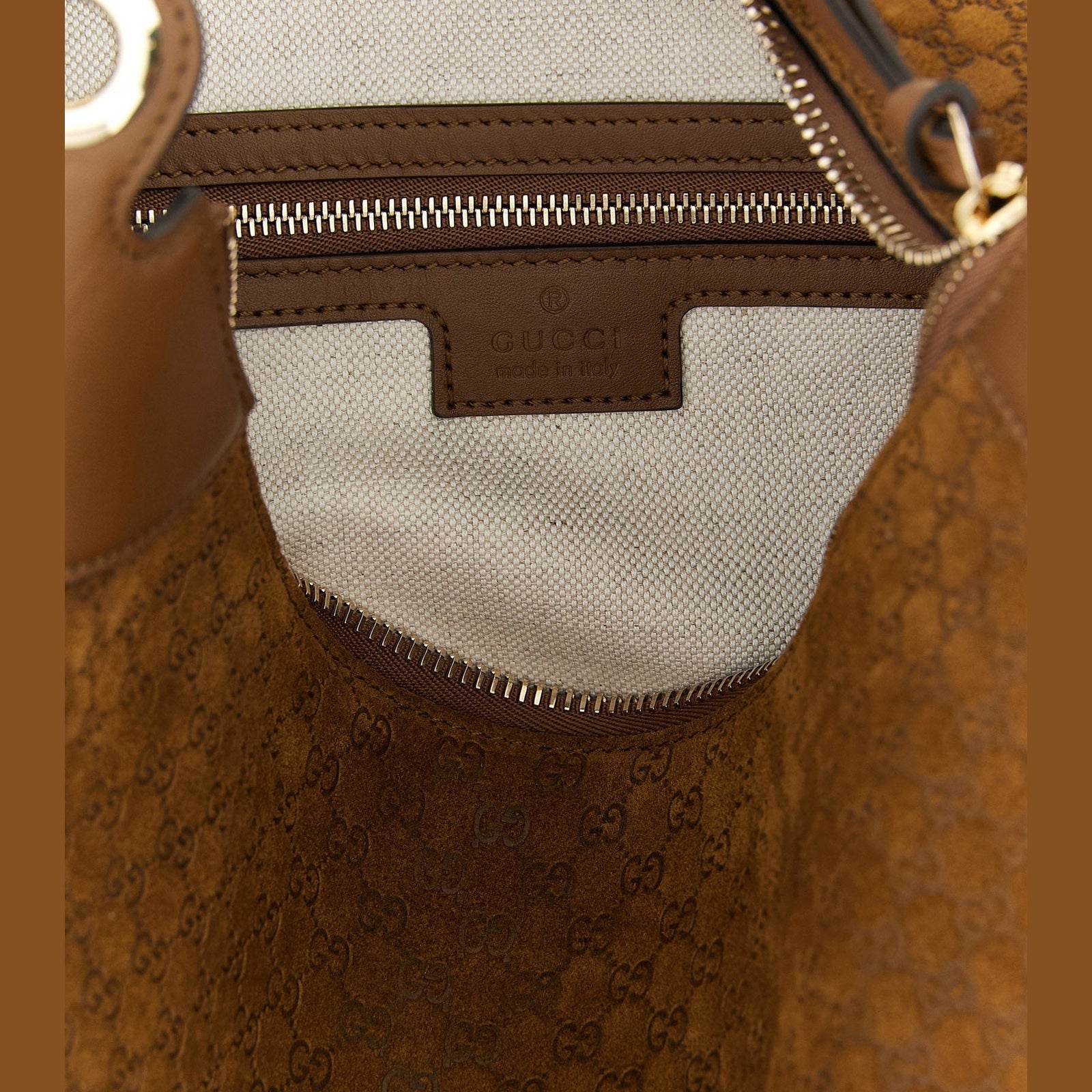 Gucci Brown Calfskin Shoulder Bag
