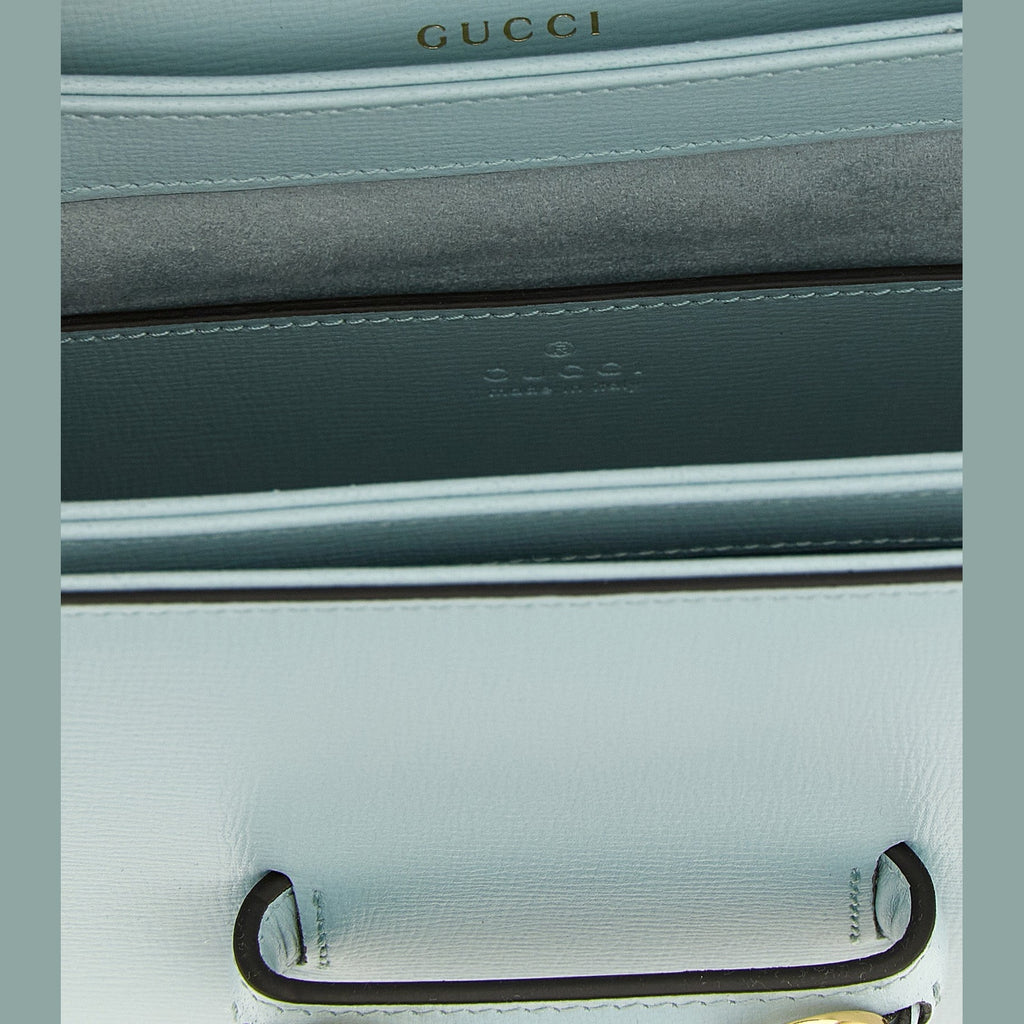 Gucci Blue Calfskin Shoulder Bag