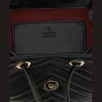 Gucci Black Lamb Leather Backpack