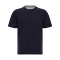 Brunello Cucinelli Blue Cotton T-Shirt