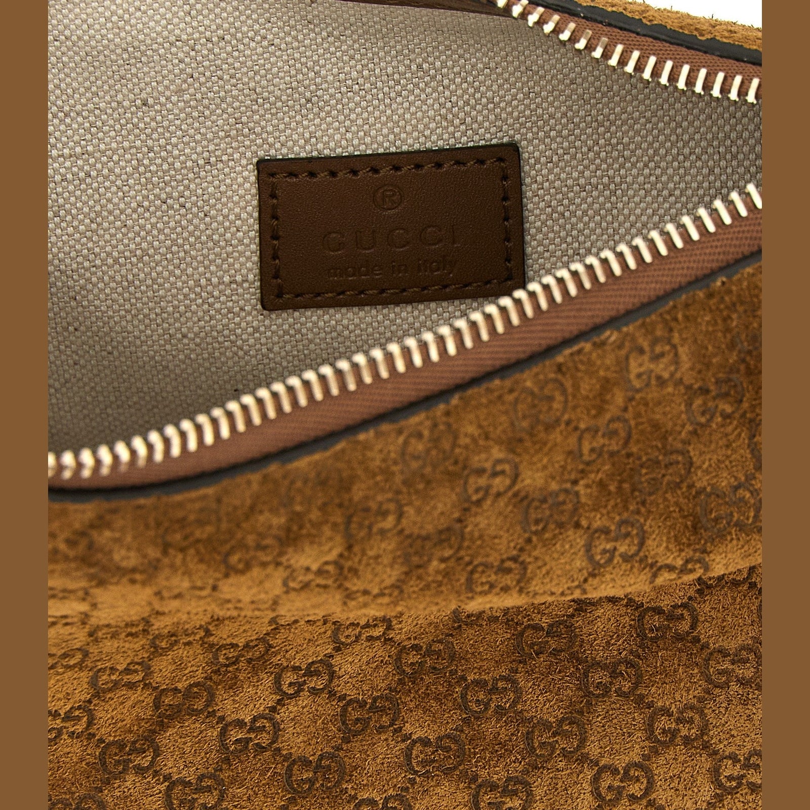 Gucci Brown Calfskin Shoulder Bag