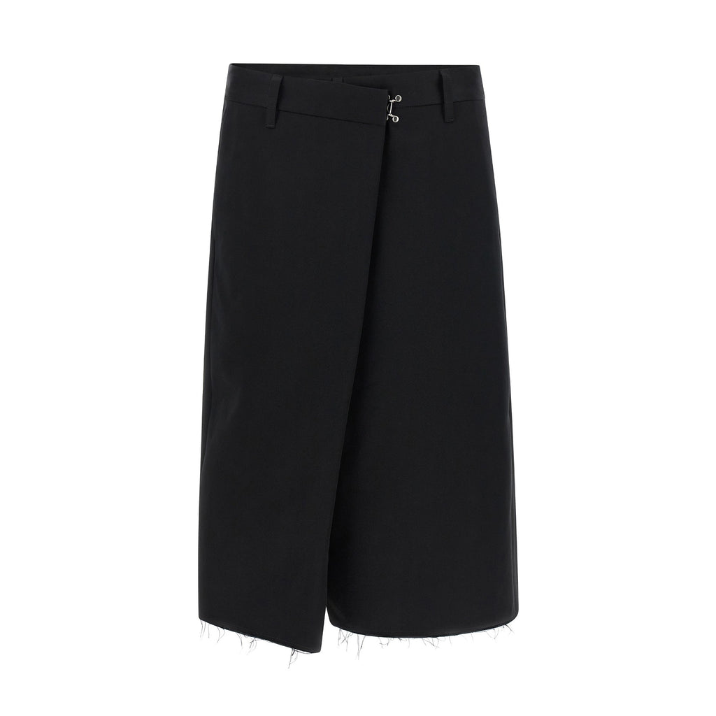 Maison Margiela Black Cotton Bermuda Shorts