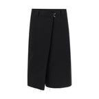 Maison Margiela Black Cotton Bermuda Shorts