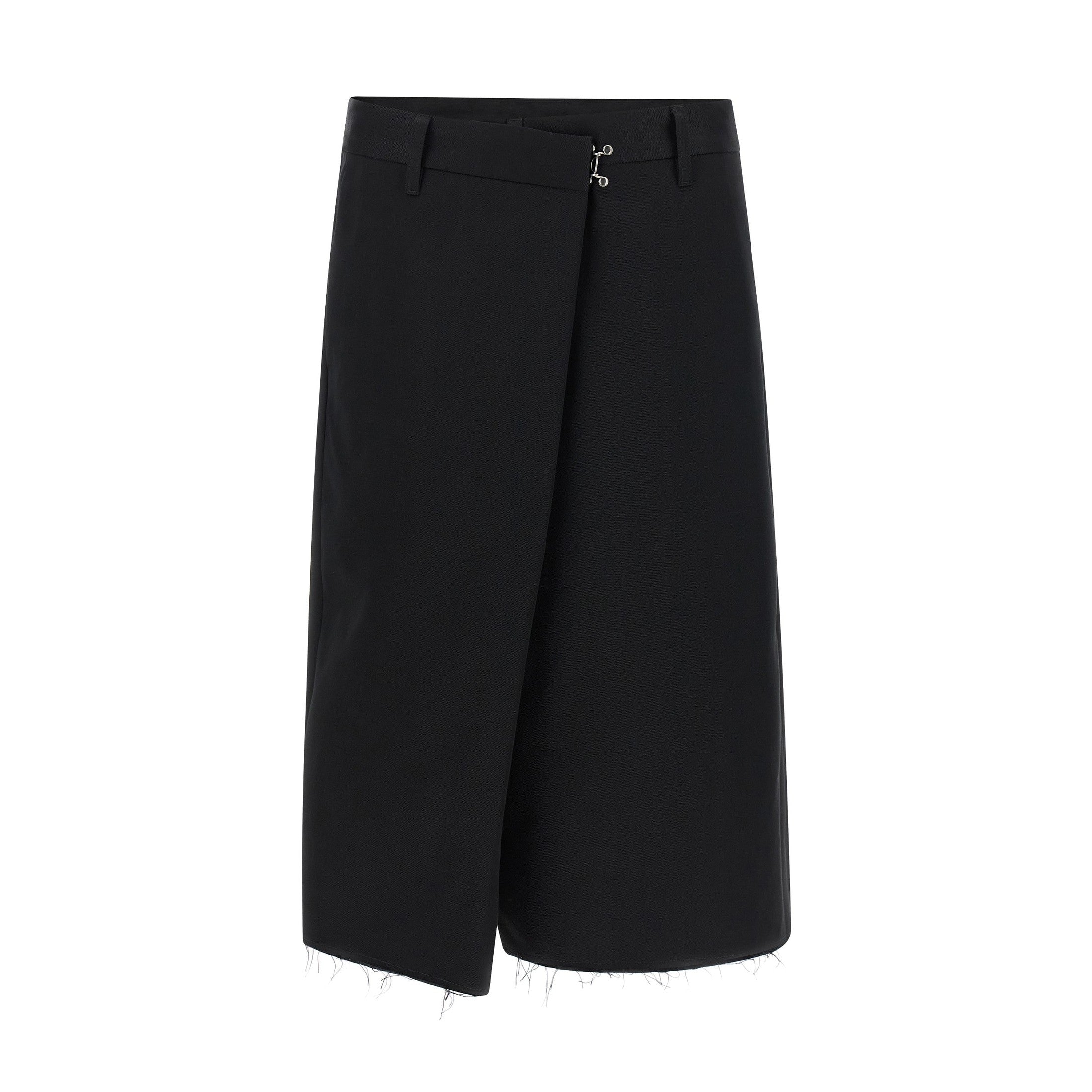 Maison Margiela Black Cotton Bermuda Shorts