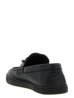 Christian Louboutin Black Calfskin Slip-On Loafers