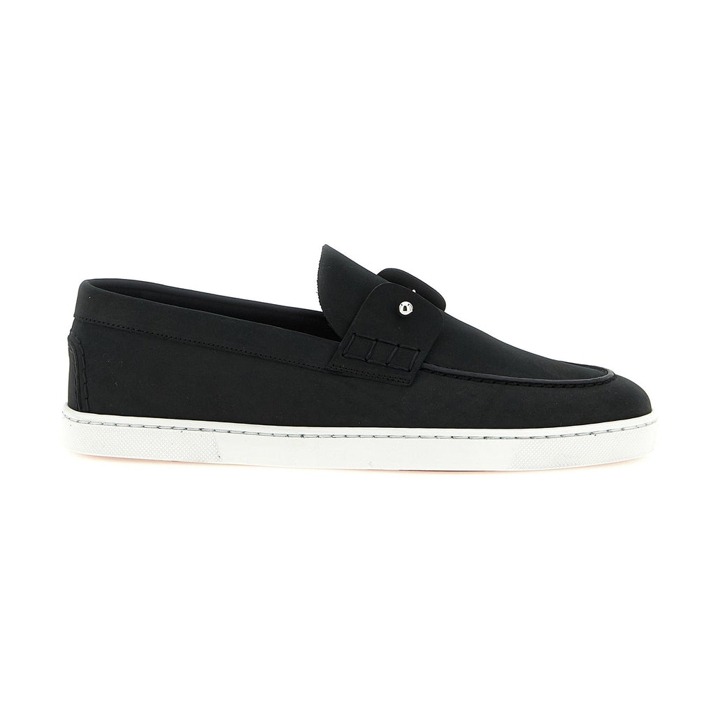 Black Calfskin Slip-On Loafers