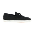 Black Calfskin Slip-On Loafers