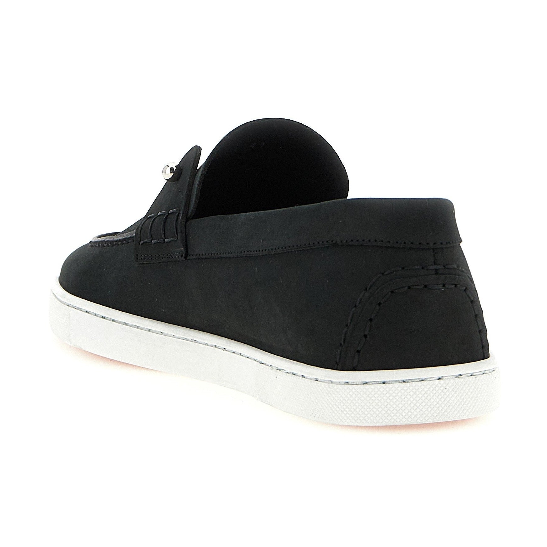 Black Calfskin Slip-On Loafers