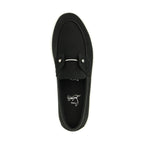 Black Calfskin Slip-On Loafers