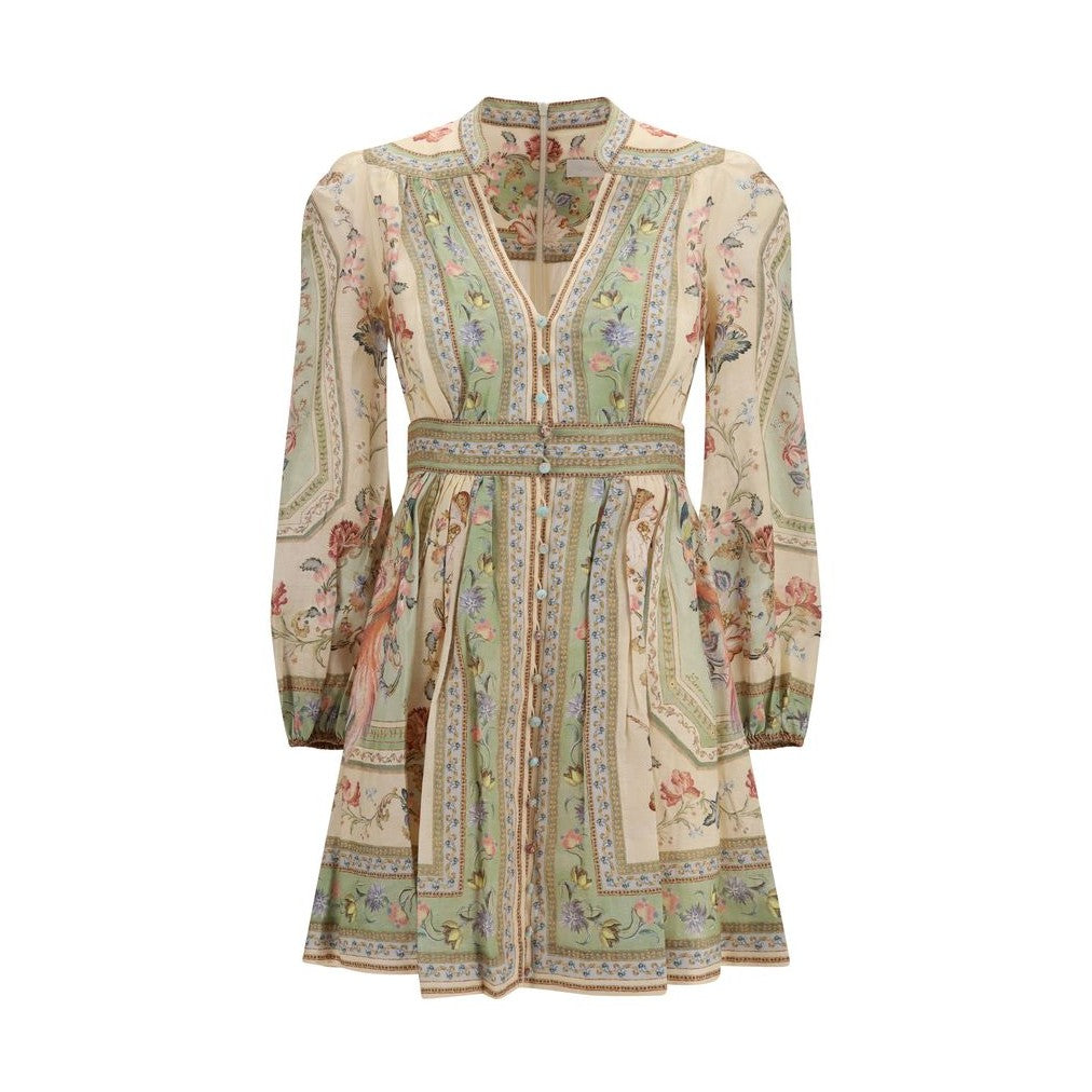 Zimmermann Multicolor Linen Casual Dress