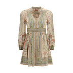 Zimmermann Multicolor Linen Casual Dress