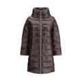 Herno Brown Polyester Full-Length Jacket