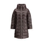 Herno Brown Polyester Full-Length Jacket