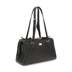 Dolce & Gabbana Black Calf Leather Bos Taurus Shoulder Bag