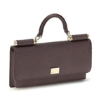 Dolce & Gabbana Brown Calf Leather Bos Taurus Shoulder Bag