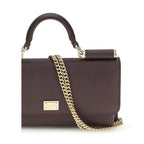 Dolce & Gabbana Brown Calf Leather Bos Taurus Shoulder Bag