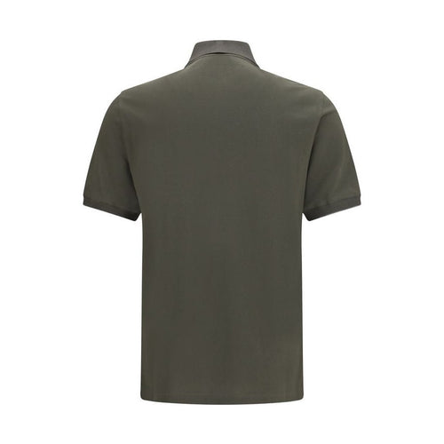Brunello Cucinelli Bicolor Cotton Polo Shirt