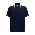 Ferragamo Blue Cotton Polo Shirt