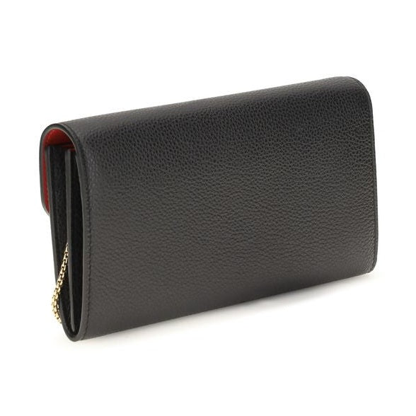 Ferragamo Black Calf Leather Bos Taurus Wallet