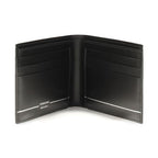 Ferragamo Black Calf Leather Bos Taurus Wallet