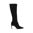 Stuart Weitzman Black Calf Leather Bos Taurus Boots