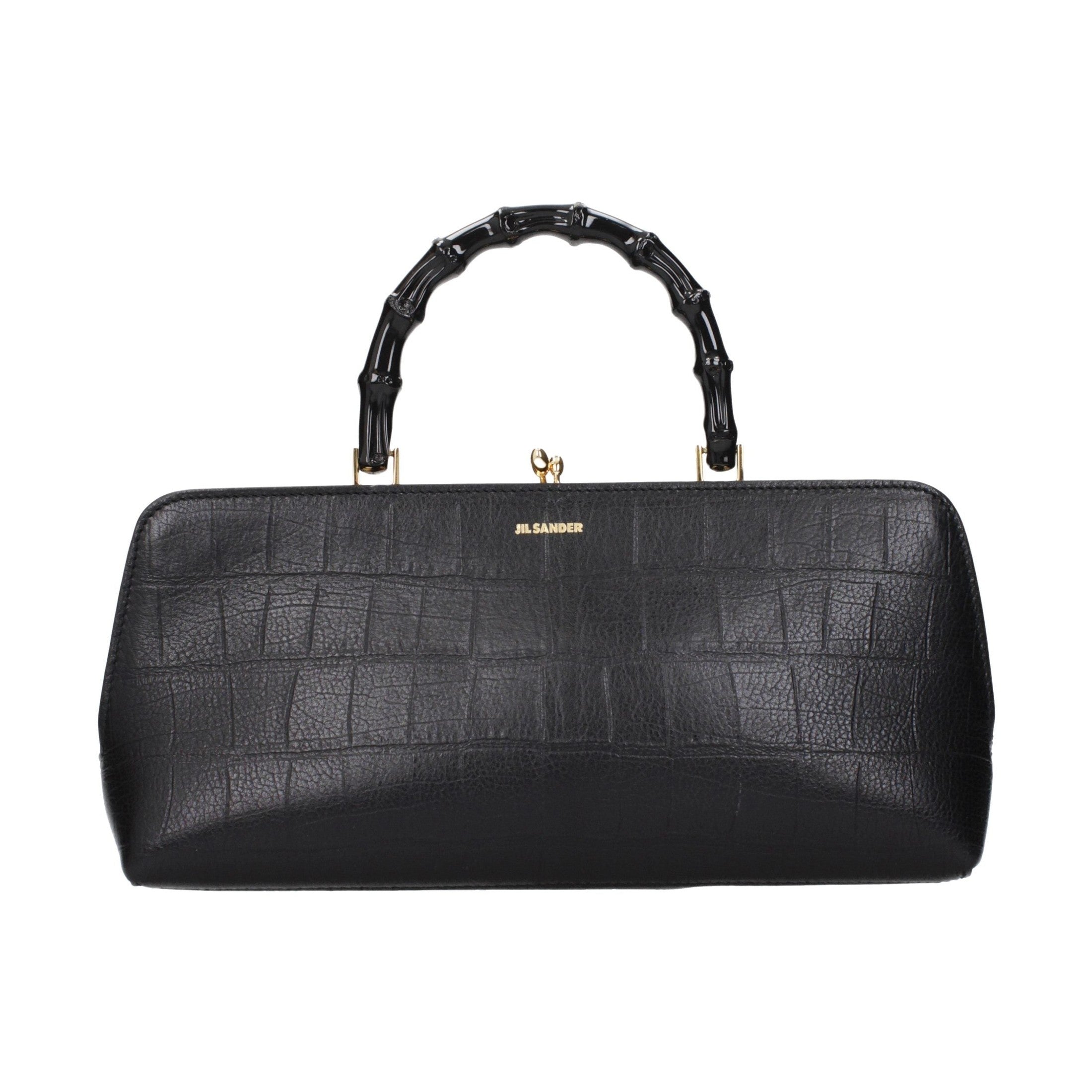 Jil Sander Black Leather Handbag