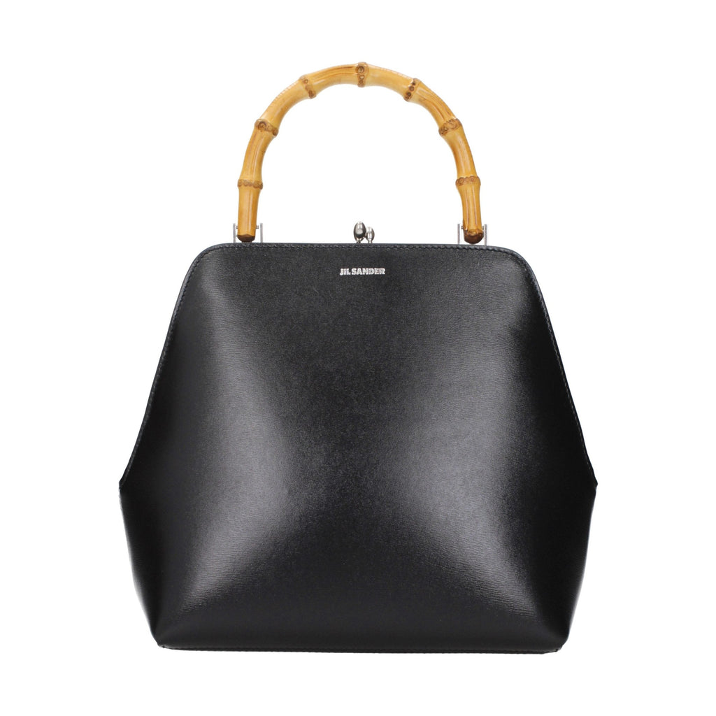 Jil Sander Black Leather Handbag