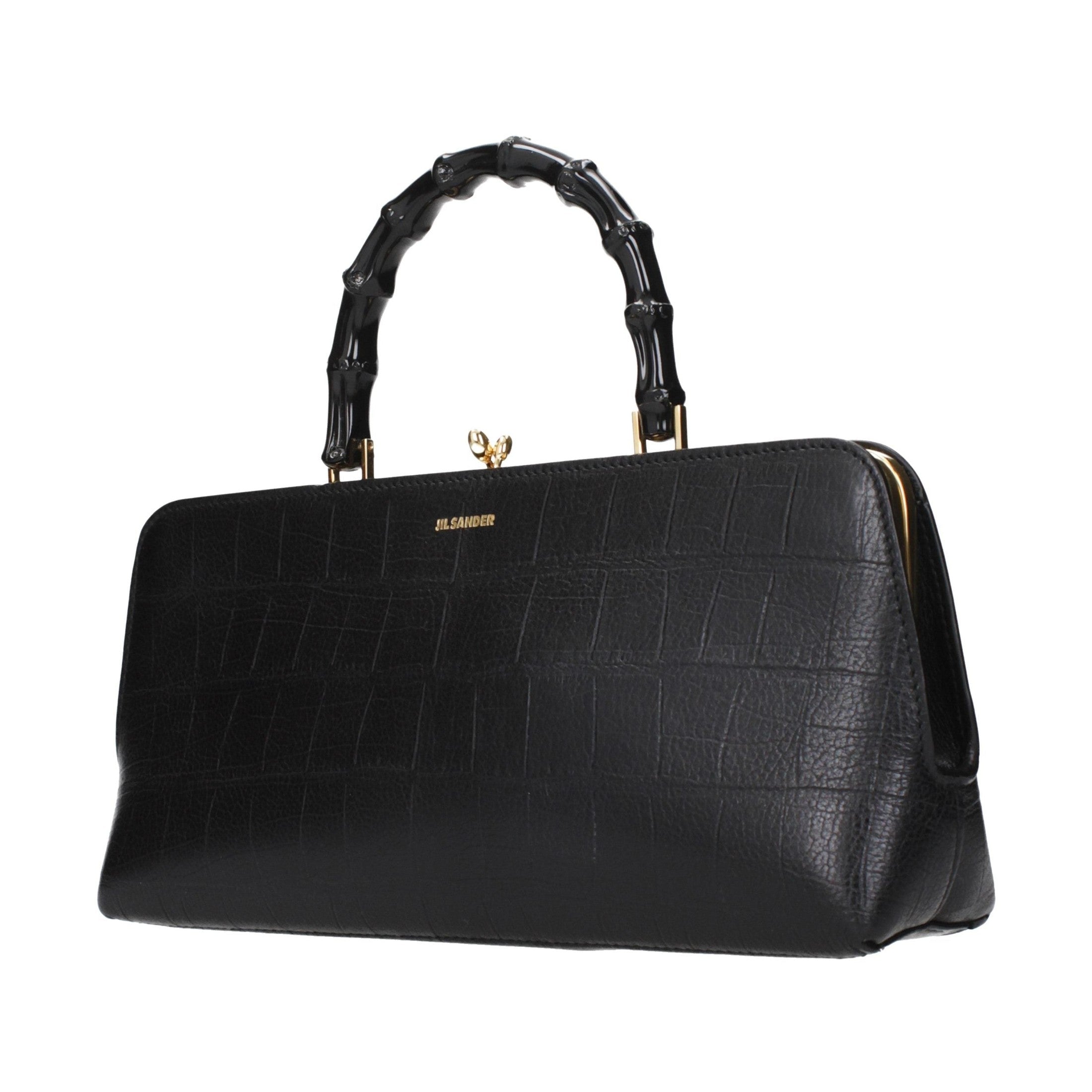 Jil Sander Black Leather Handbag