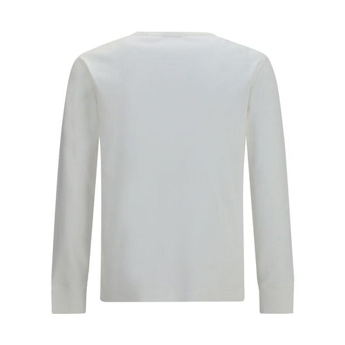 Burberry White Cotton Long Sleeve T-Shirt