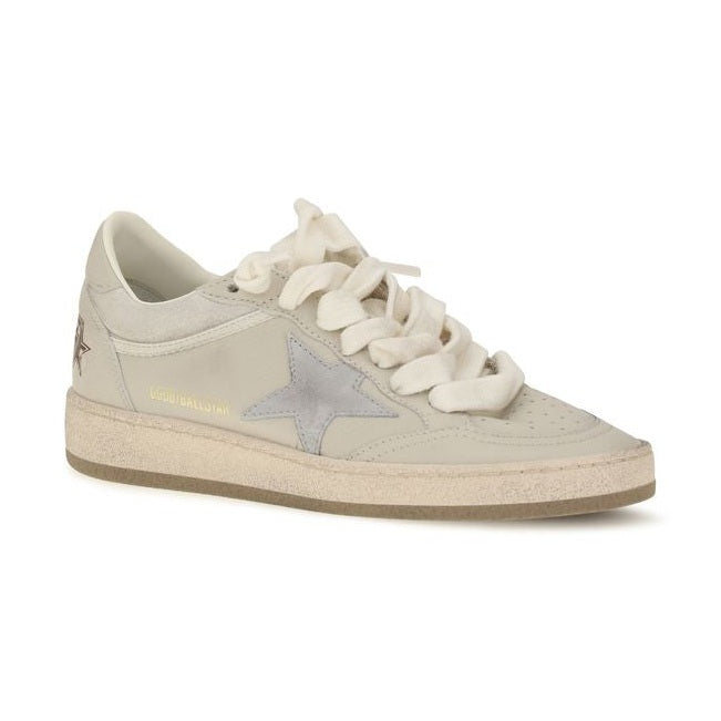 Golden Goose Beige Calf Leather Bos Taurus Low Top Sneakers