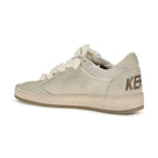 Golden Goose Beige Calf Leather Bos Taurus Low Top Sneakers