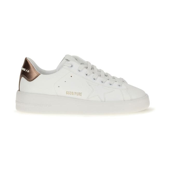 Golden Goose White Calf Leather Bos Taurus Low Top Sneakers