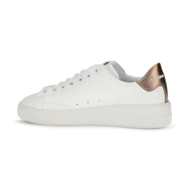 Golden Goose White Calf Leather Bos Taurus Low Top Sneakers