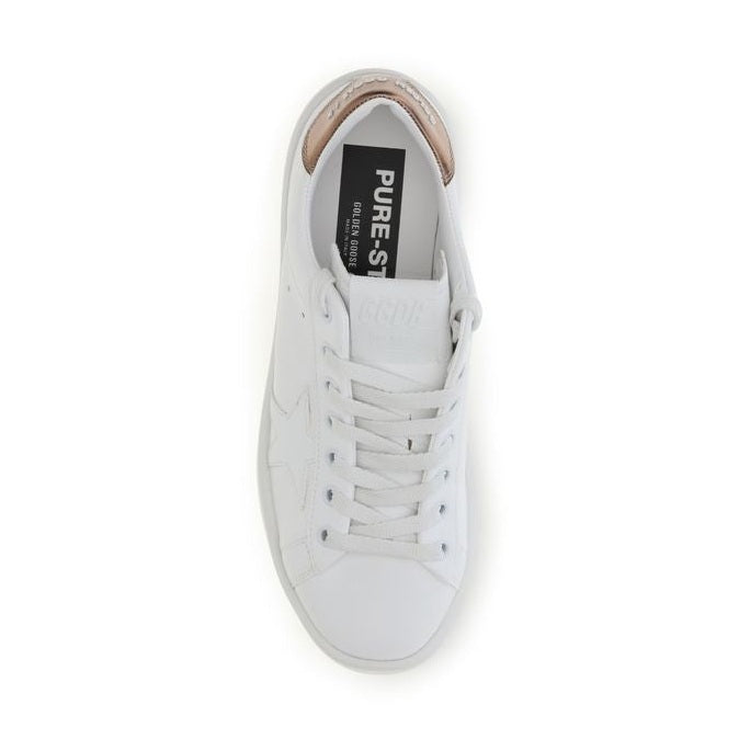 Golden Goose White Calf Leather Bos Taurus Low Top Sneakers