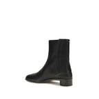 Maison Margiela Black Calf Leather Bos Taurus Ankle Boots