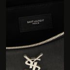 Saint Laurent Black Lamb Leather Crossbody Bag
