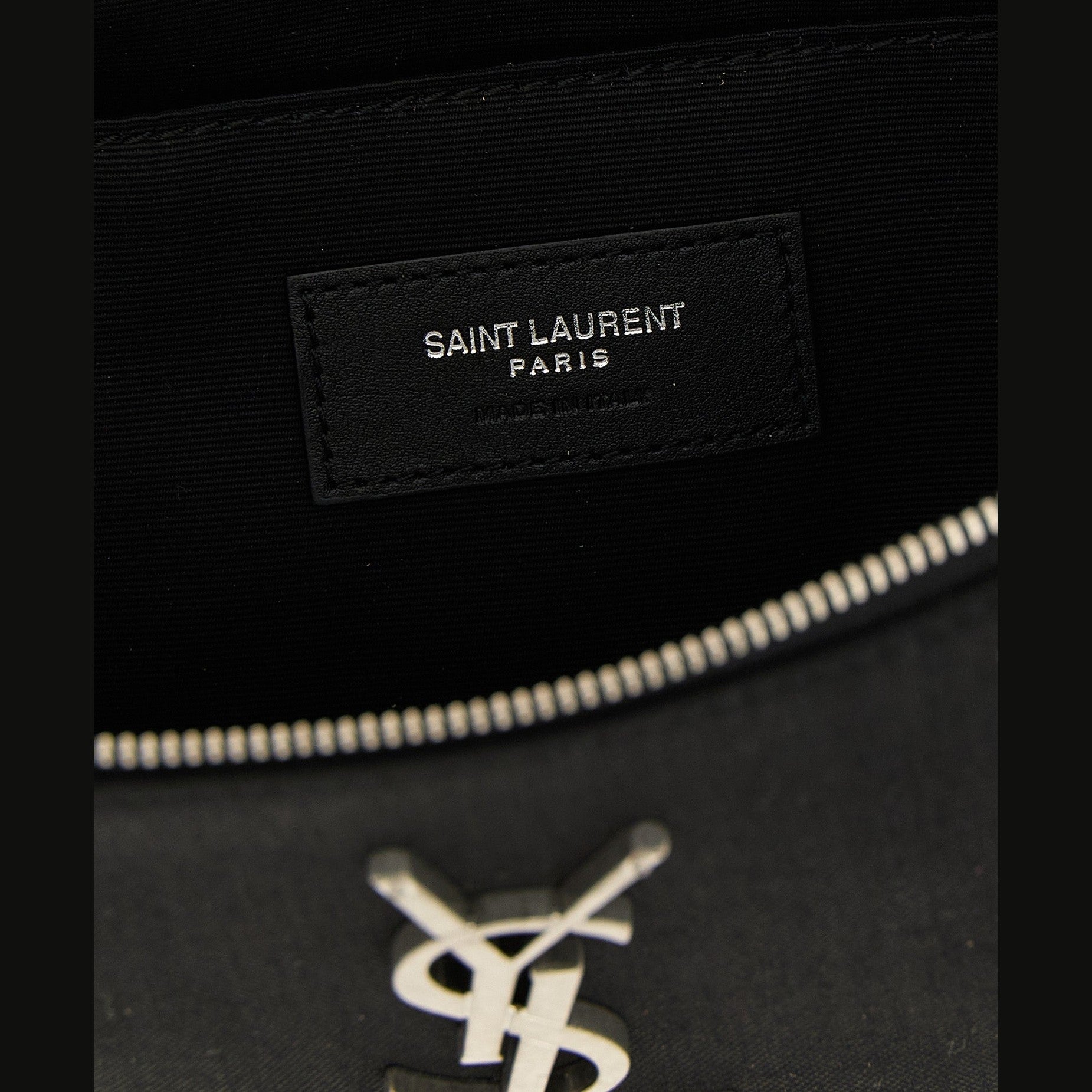Saint Laurent Black Lamb Leather Crossbody Bag