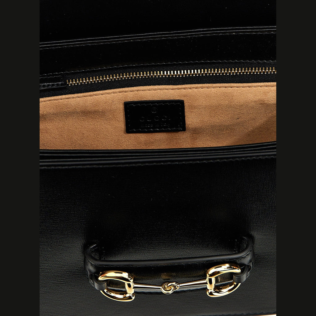 Gucci Black Leather Shoulder Bag