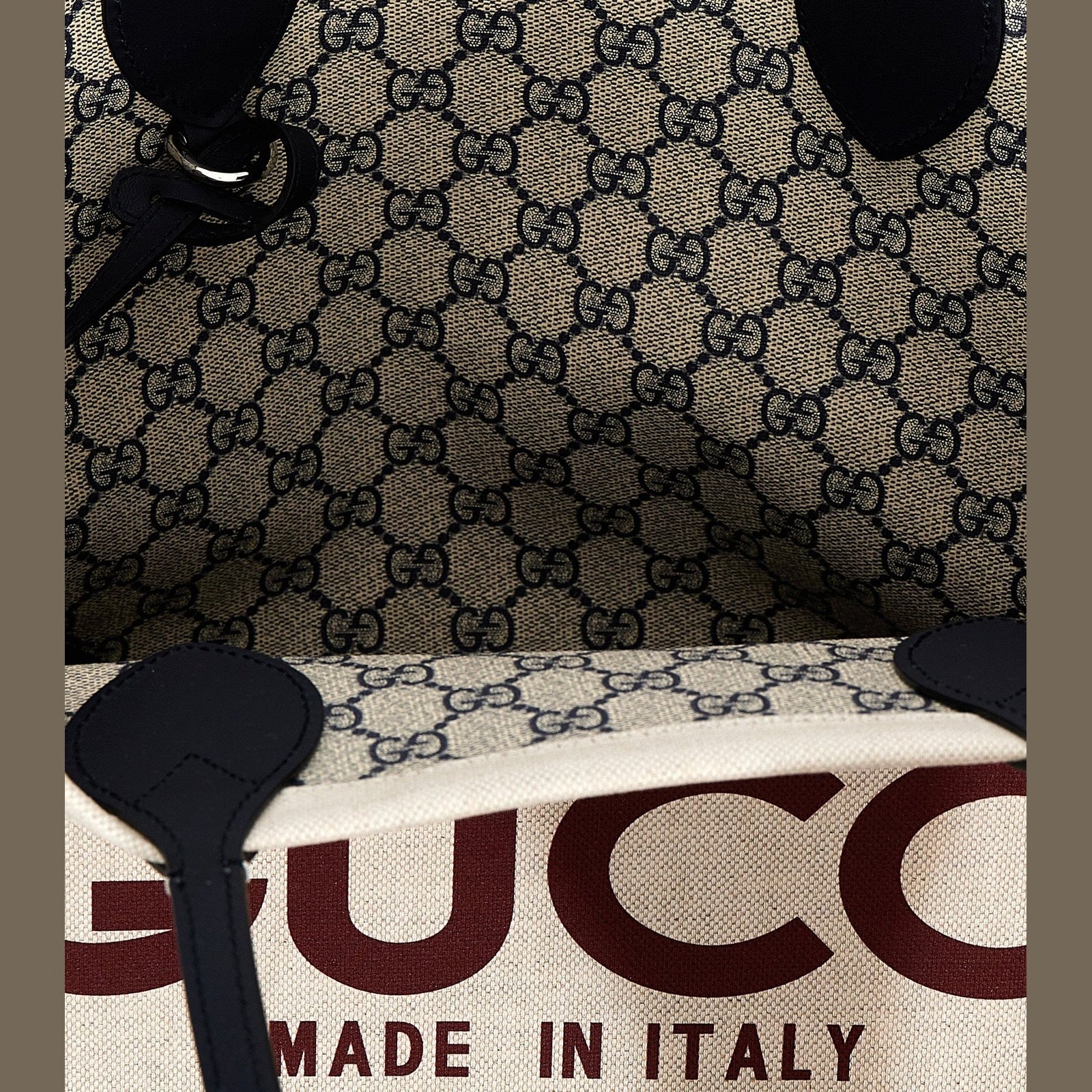 Gucci Beige Polyethylene Tote Bag