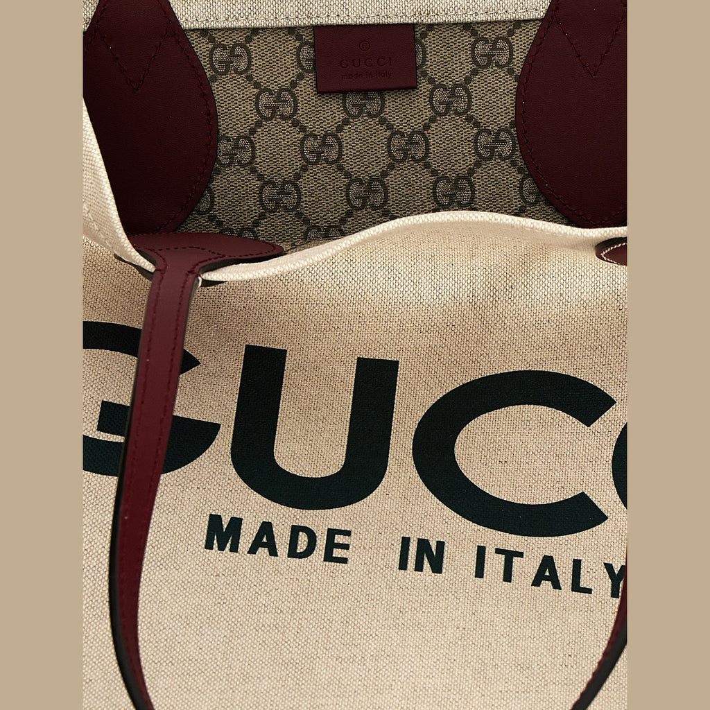 Gucci Beige Polyethylene Tote Bag