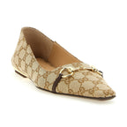 Gucci Beige Polyester Ballet Flats