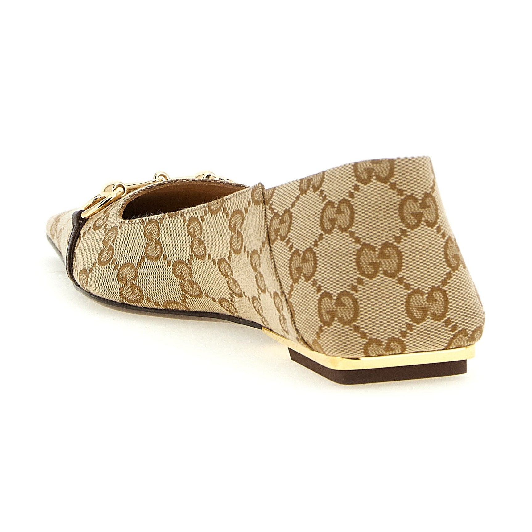 Gucci Beige Polyester Ballet Flats