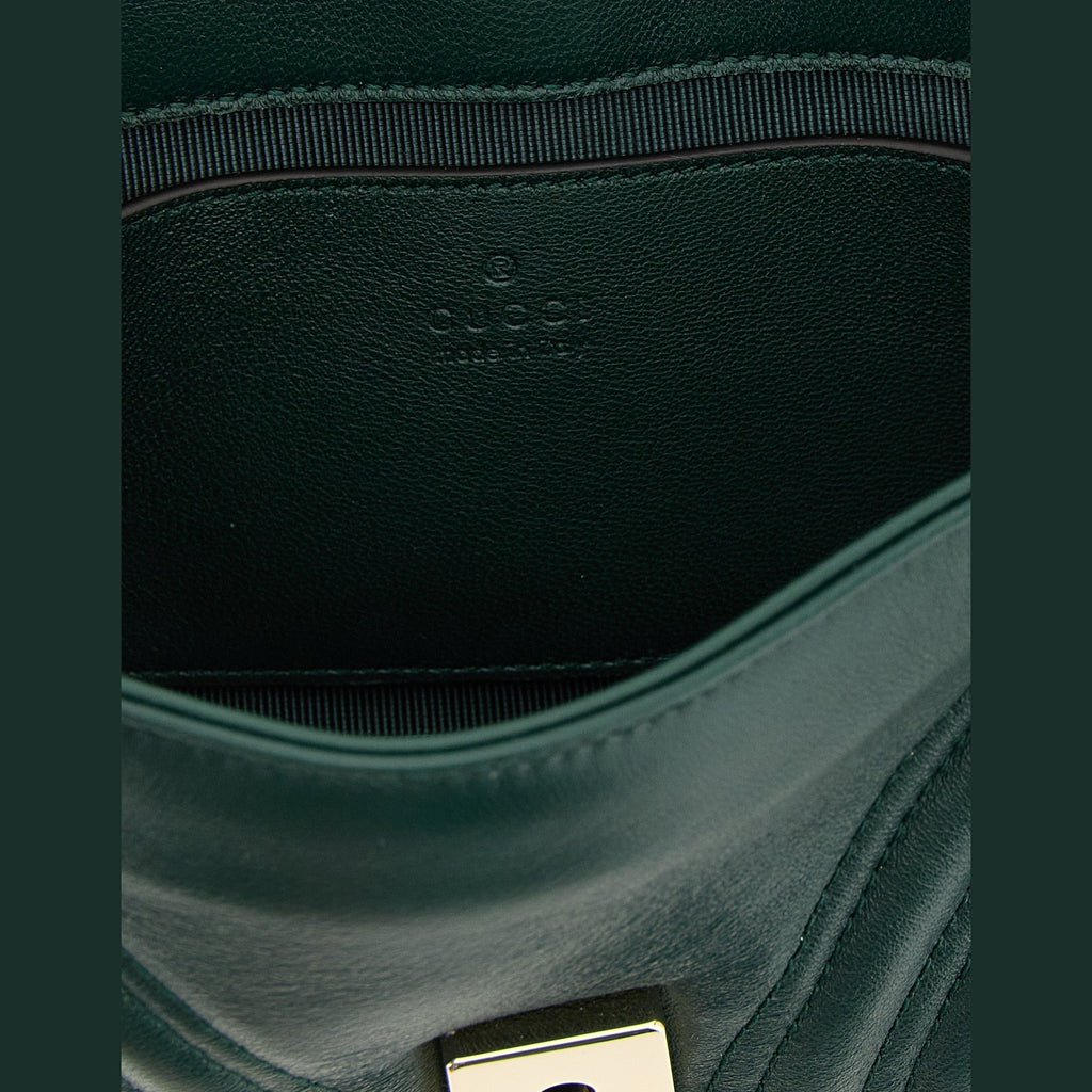 Gucci Bicolor Lamb Leather Shoulder Bag