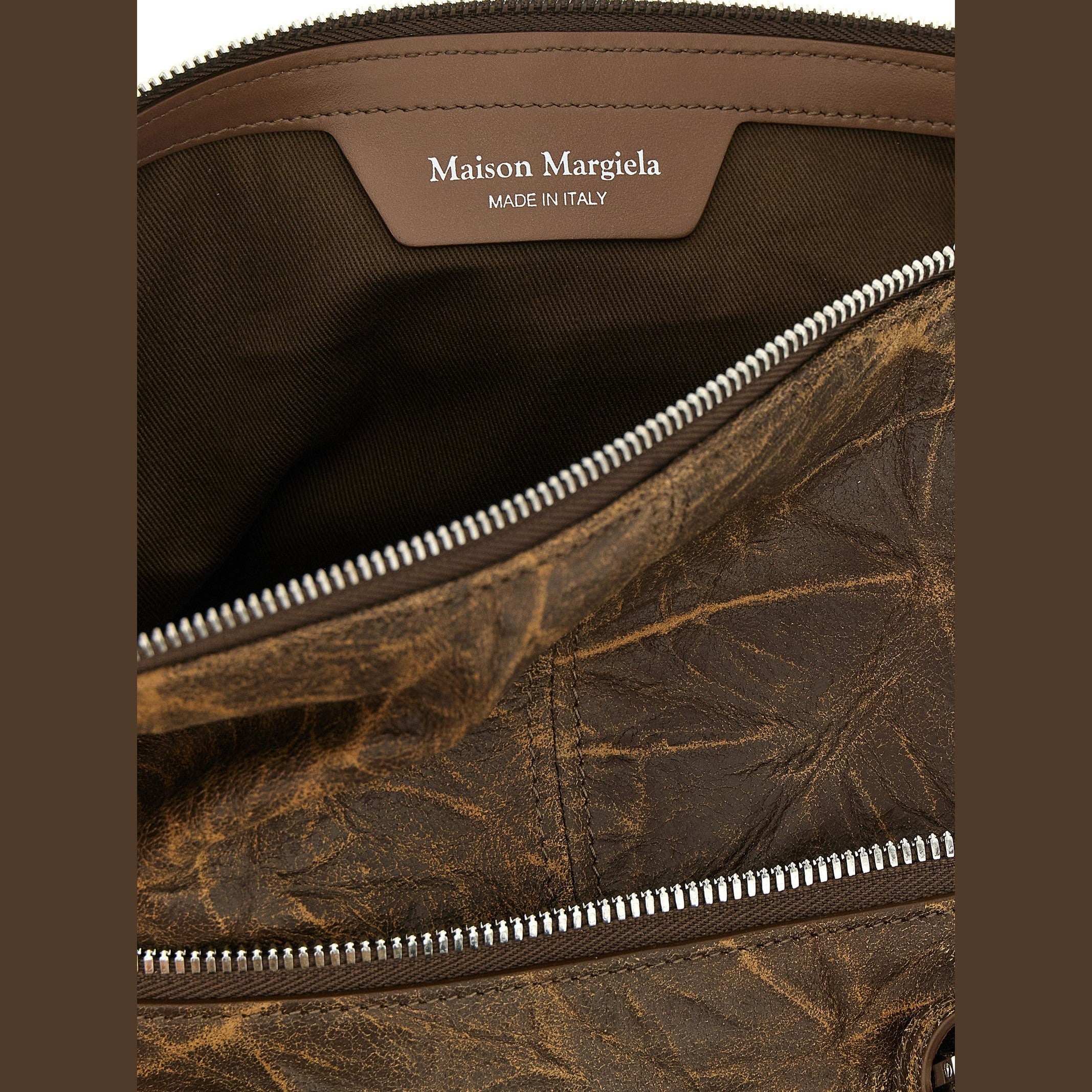 Maison Margiela Brown Goatskin Shoulder Bag