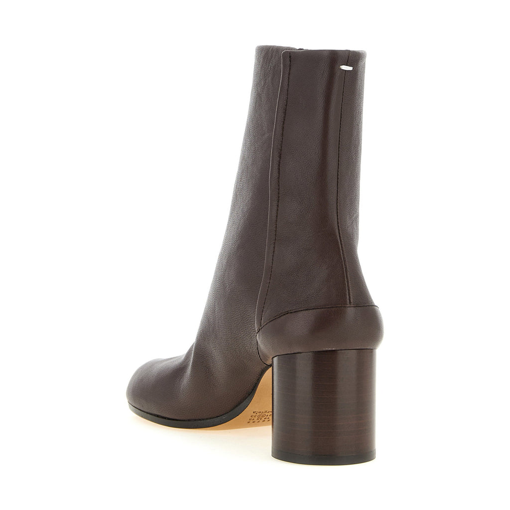 Maison Margiela Brown Lamb Leather Ankle Boots